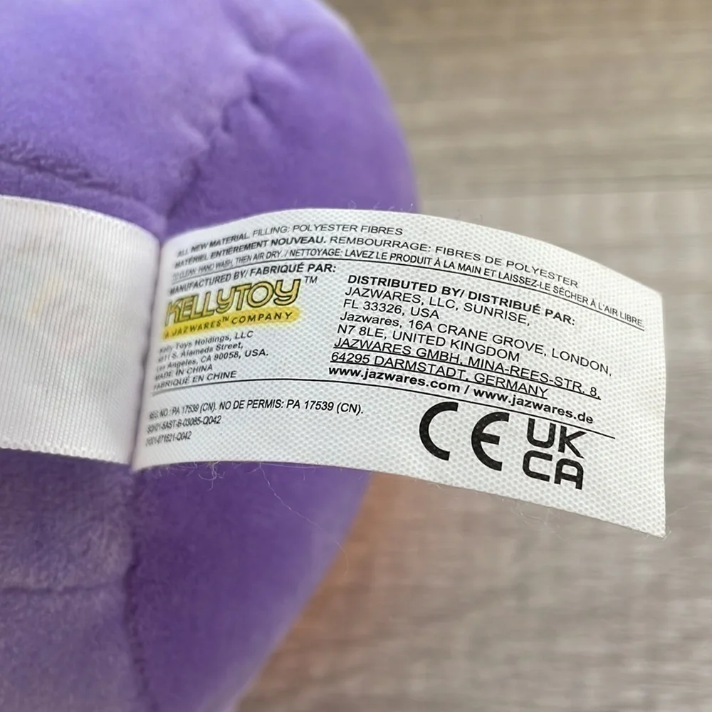 Squishmallow Winnie the Witch Purple Squishy stuffy 2020 Halloween 8 inches